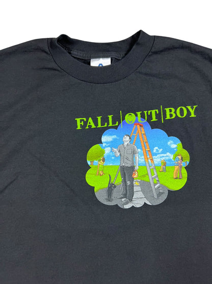 Vintage Y2K Fall Out Boy Black Clouds & Underage Tour band tee (M)
