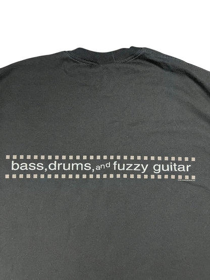 Vintage 1999 GIANT ZZ Top bass, drums, and fuzzy guitar band tee (XL)