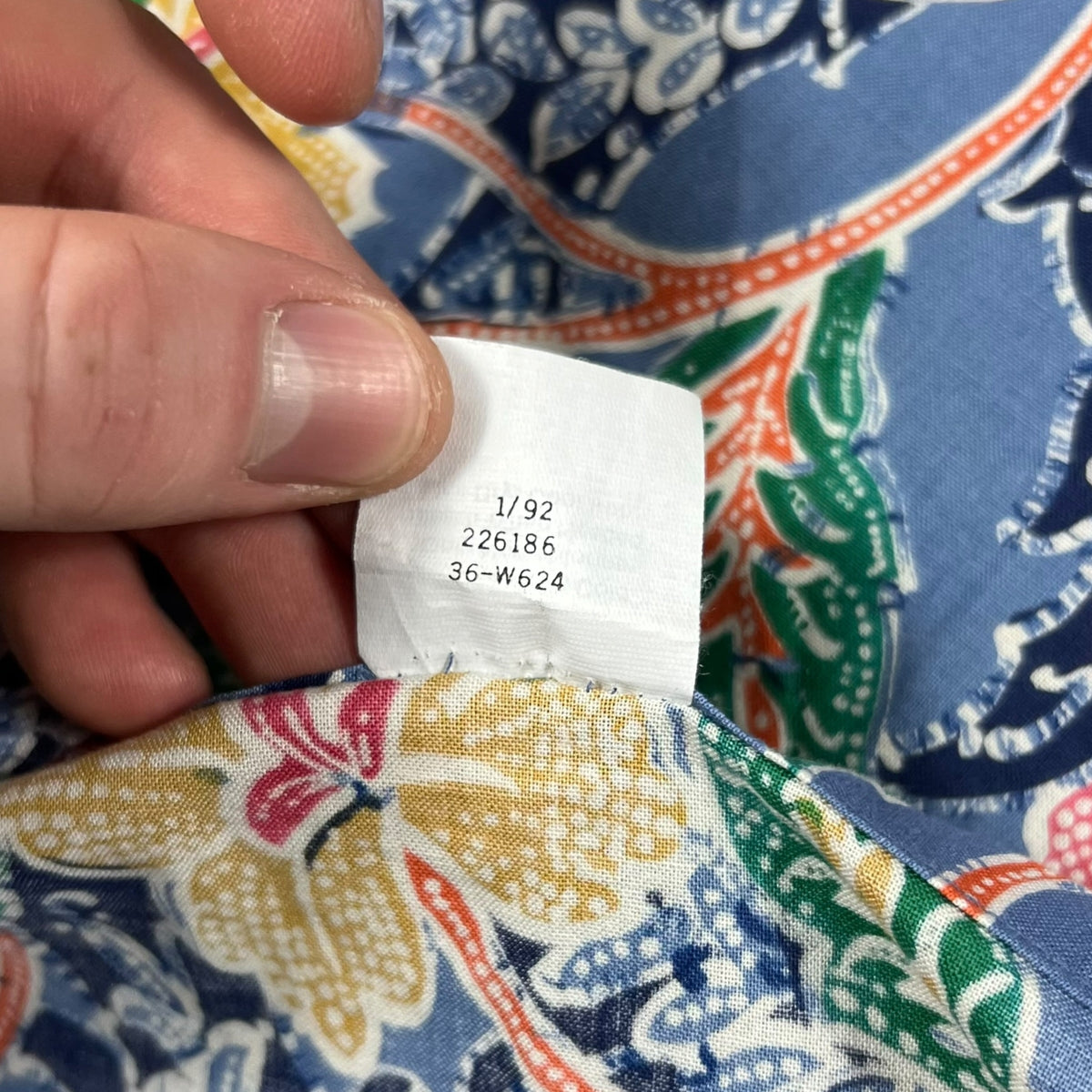 Vintage 90s REI Hawaiian boxy short sleeve button up shirt (L)