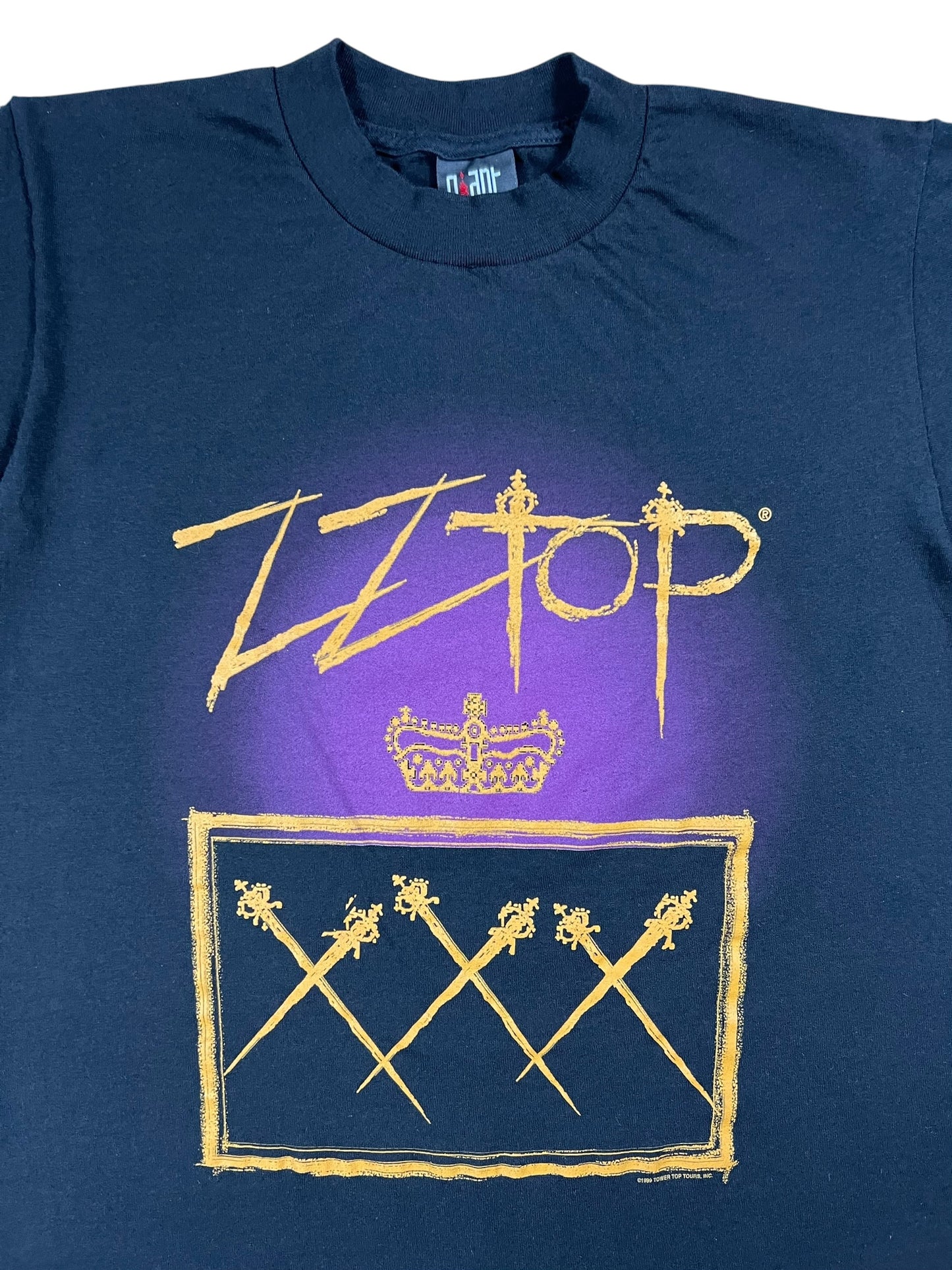 Vintage 1999 GIANT ZZ Top XXX band tee (M)