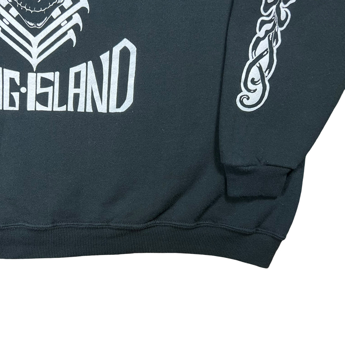 Vintage Y2K Hells Angels outlaw motorcycle club Long Island NY sleeve print biker crewneck (XL)