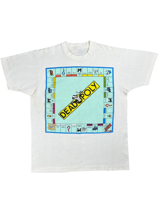 Vintage 80s Grateful Dead Deadopoly Game of Dance lot band tee (L)
