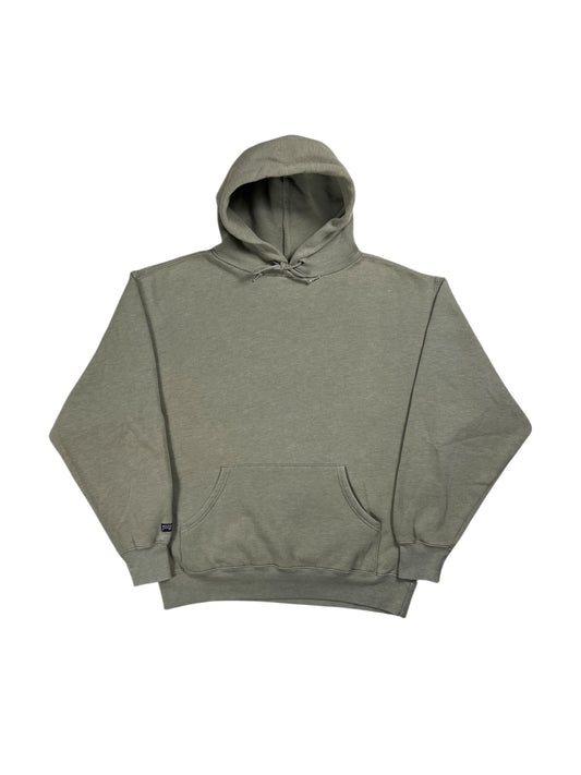 Vintage 90s Jansport faded olive green blank hoodie (L)