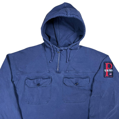 Vintage 90s Polo Sport Ralph Lauren 12 M Yacht Challenge pockets hoodie (L)