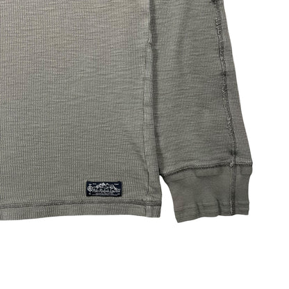 Vintage Y2K Polo Ralph Lauren 100% cotton thermal long sleeve shirt (L/XL)