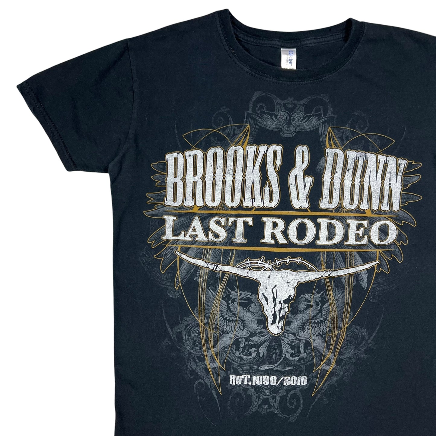 2010 Brooks & Dunn Last Rodeo femme country music tee (S)