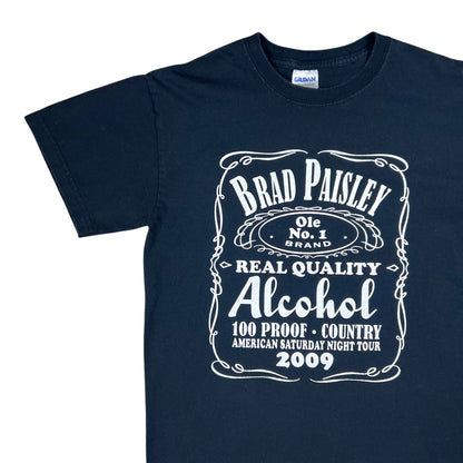 2009 Brad Paisley Alcohol Time Well Wasted country music tee (S)