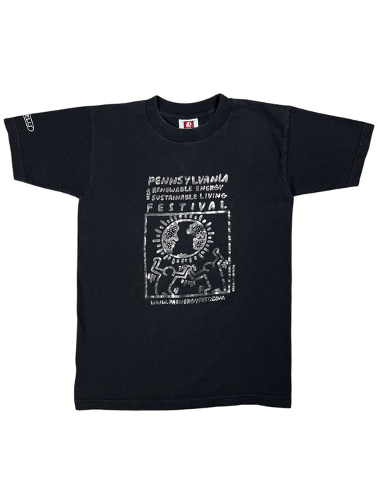 Vintage Y2K Keith Haring Pennsylvania Renewable Energy and Sustainable Living festival Art tee (S)