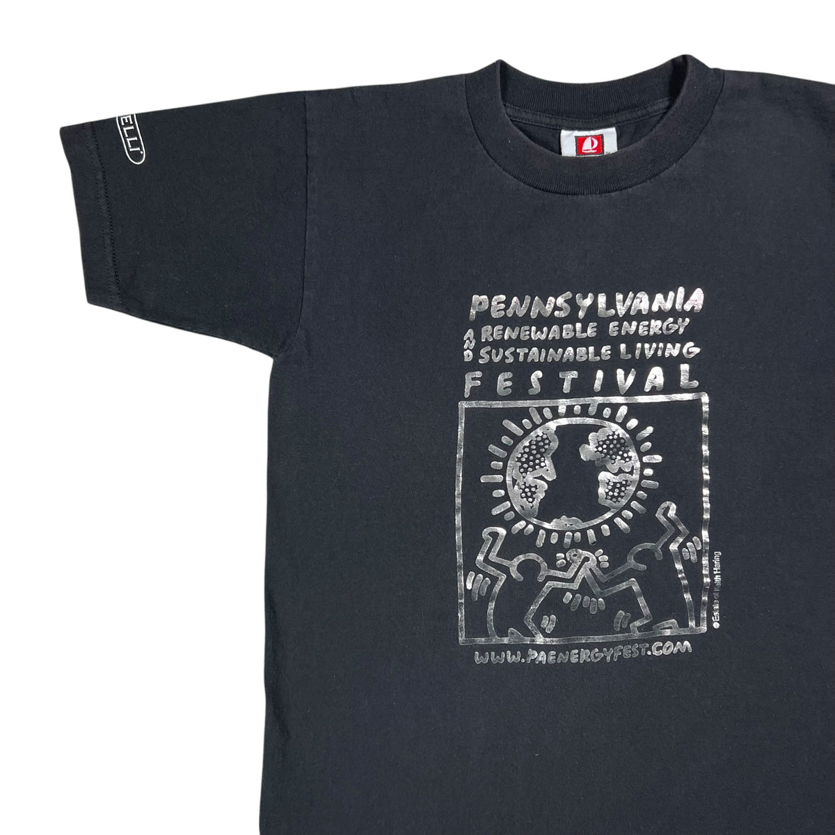 Vintage Y2K Keith Haring Pennsylvania Renewable Energy and Sustainable Living festival Art tee (S)