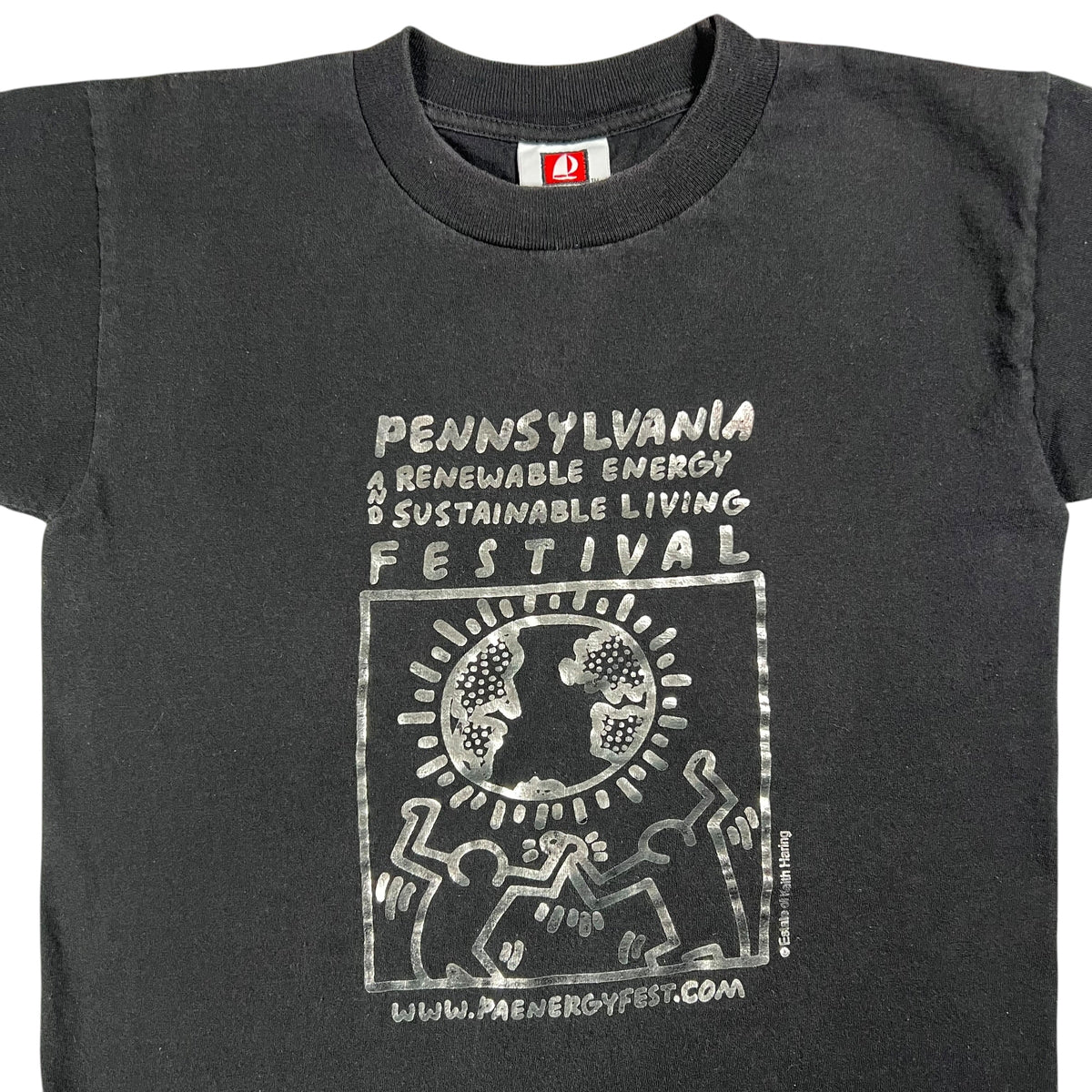 Vintage Y2K Keith Haring Pennsylvania Renewable Energy and Sustainable Living festival Art tee (S)