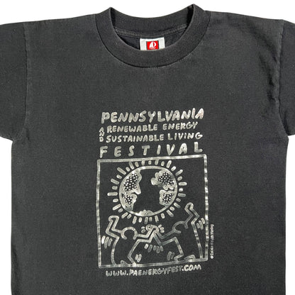 Vintage Y2K Keith Haring Pennsylvania Renewable Energy and Sustainable Living festival Art tee (S)
