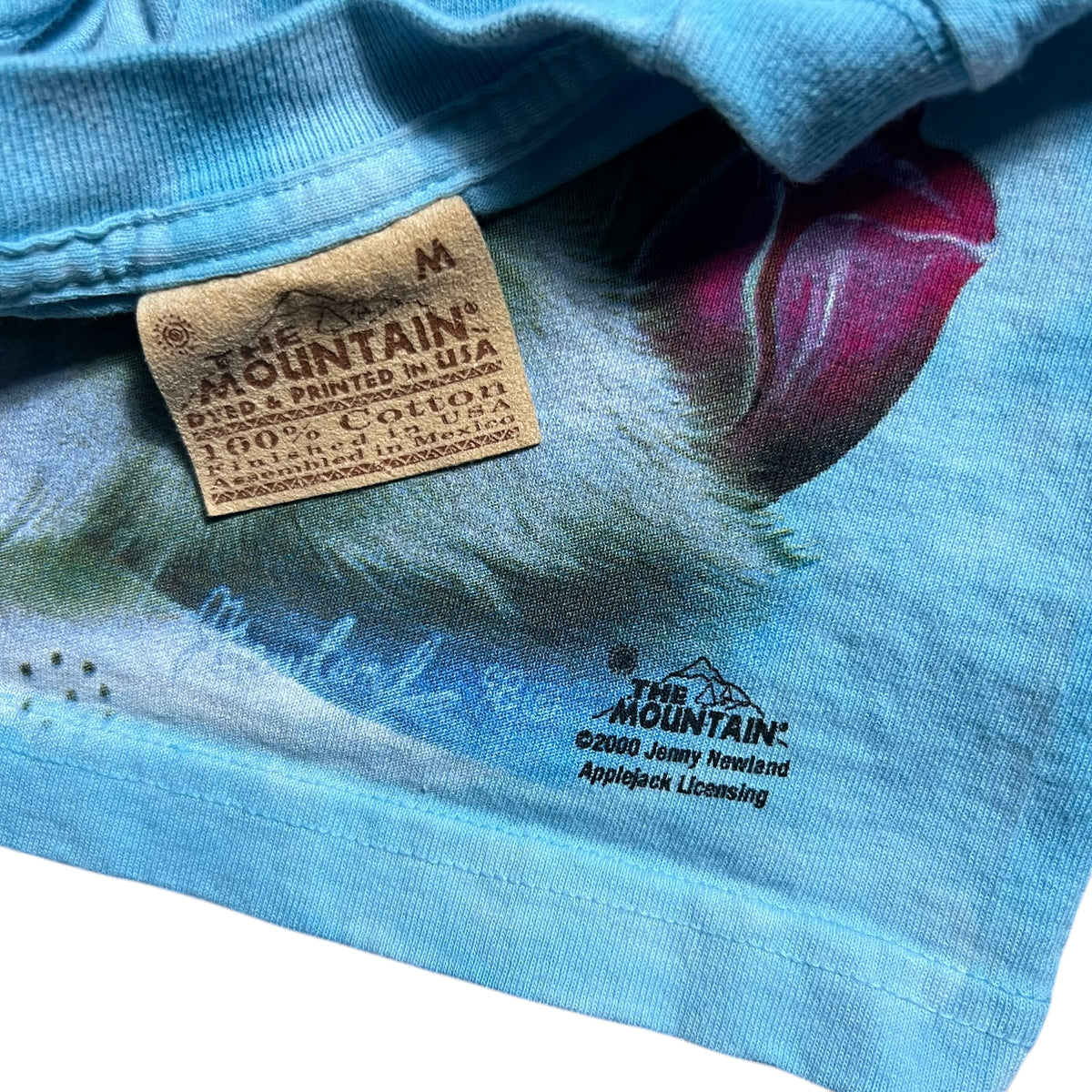 Vintage 2000 The Mountain Cat Kittens jumbo print tie dye tee (M)