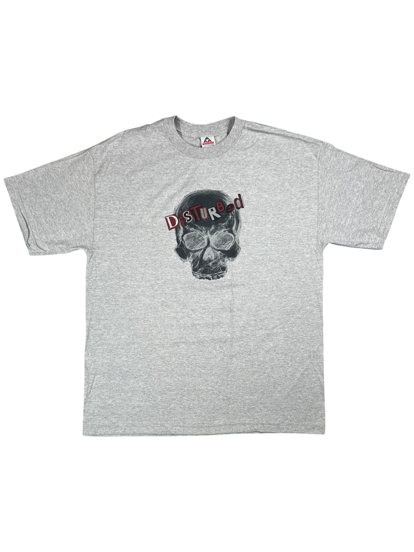 Vintage Y2K Disturbed skull band tee (XL)