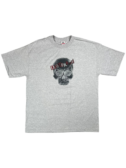 Vintage Y2K Disturbed skull band tee (XL)