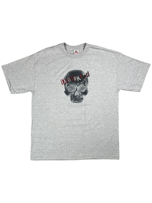Vintage Y2K Disturbed skull band tee (XL)