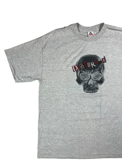 Vintage Y2K Disturbed skull band tee (XL)