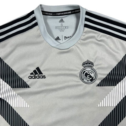 2018 Adidas x Parley Real Madrid Football Club pre match soccer jersey (S)