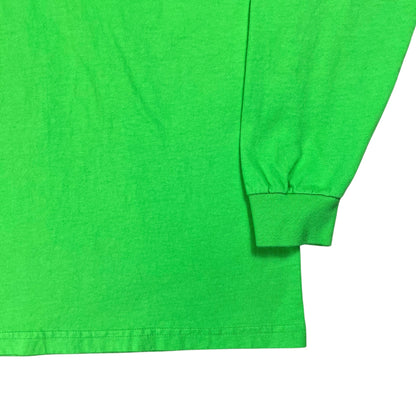 Y2K Supreme blank bright green long sleeve shirt (L)