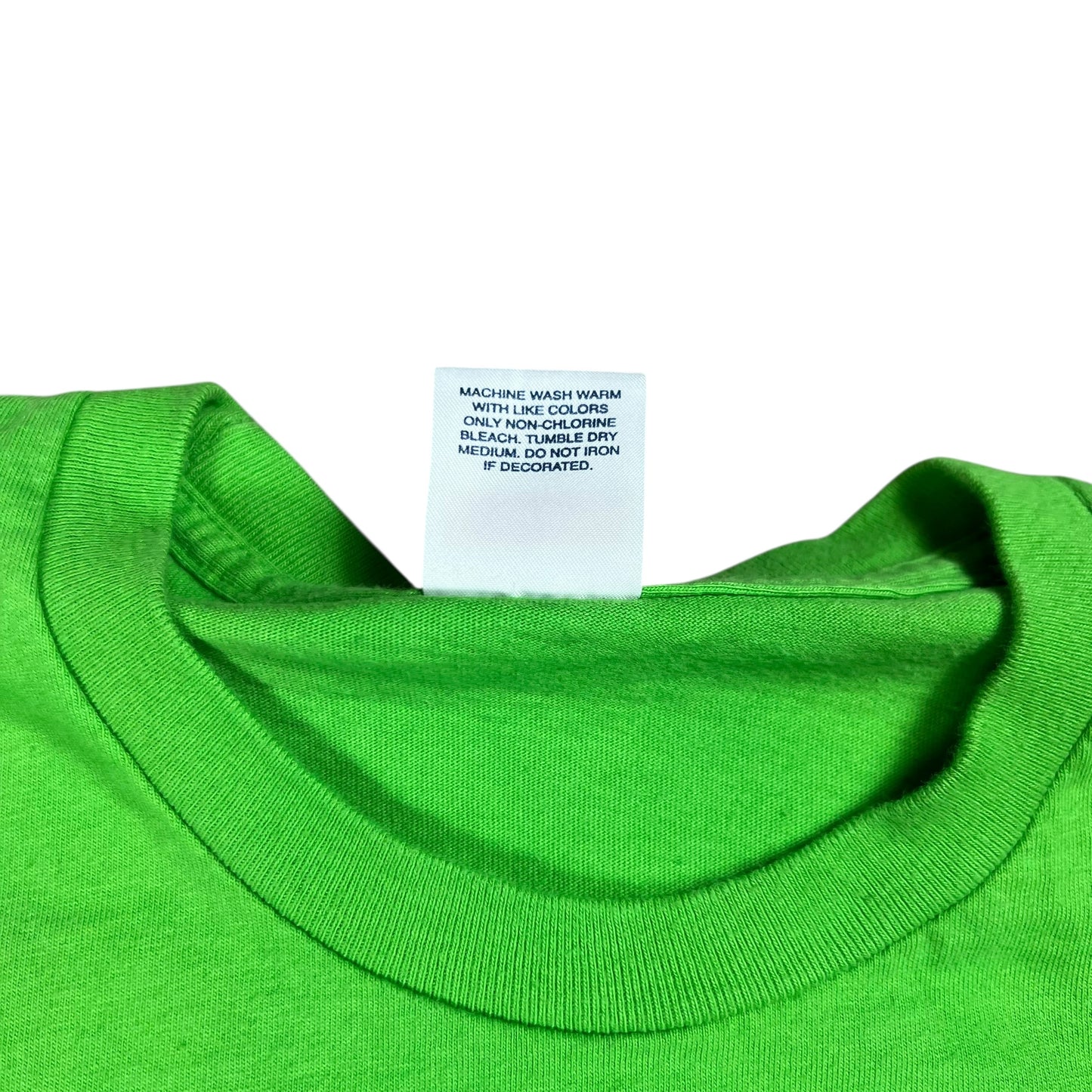 Y2K Supreme blank bright green long sleeve shirt (L)