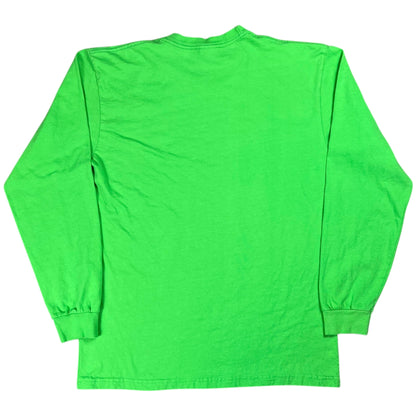 Y2K Supreme blank bright green long sleeve shirt (L)