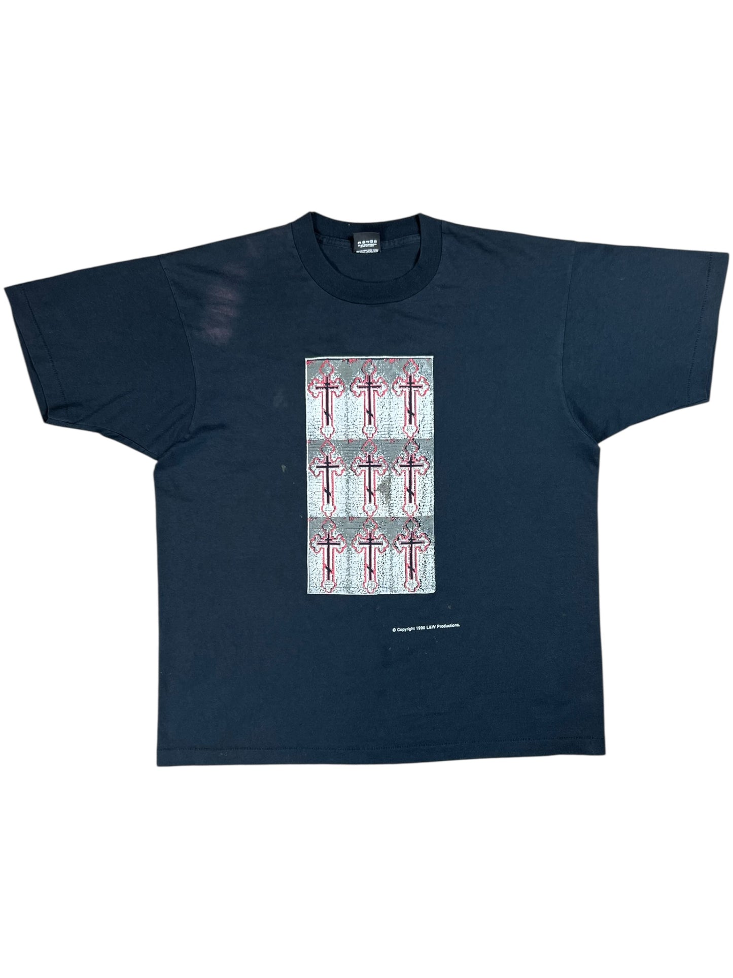 Vintage 1990 Crosses faded Jesus tee (XL)