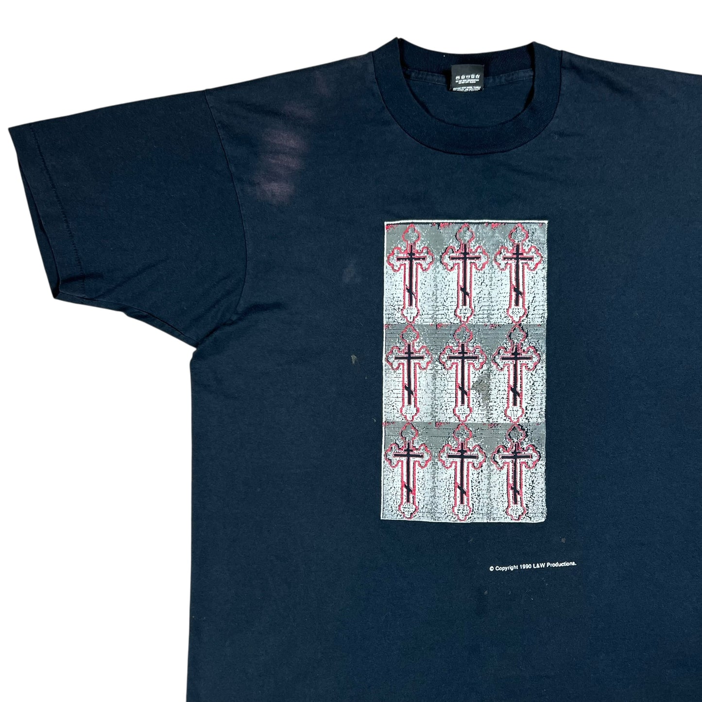 Vintage 1990 Crosses faded Jesus tee (XL)