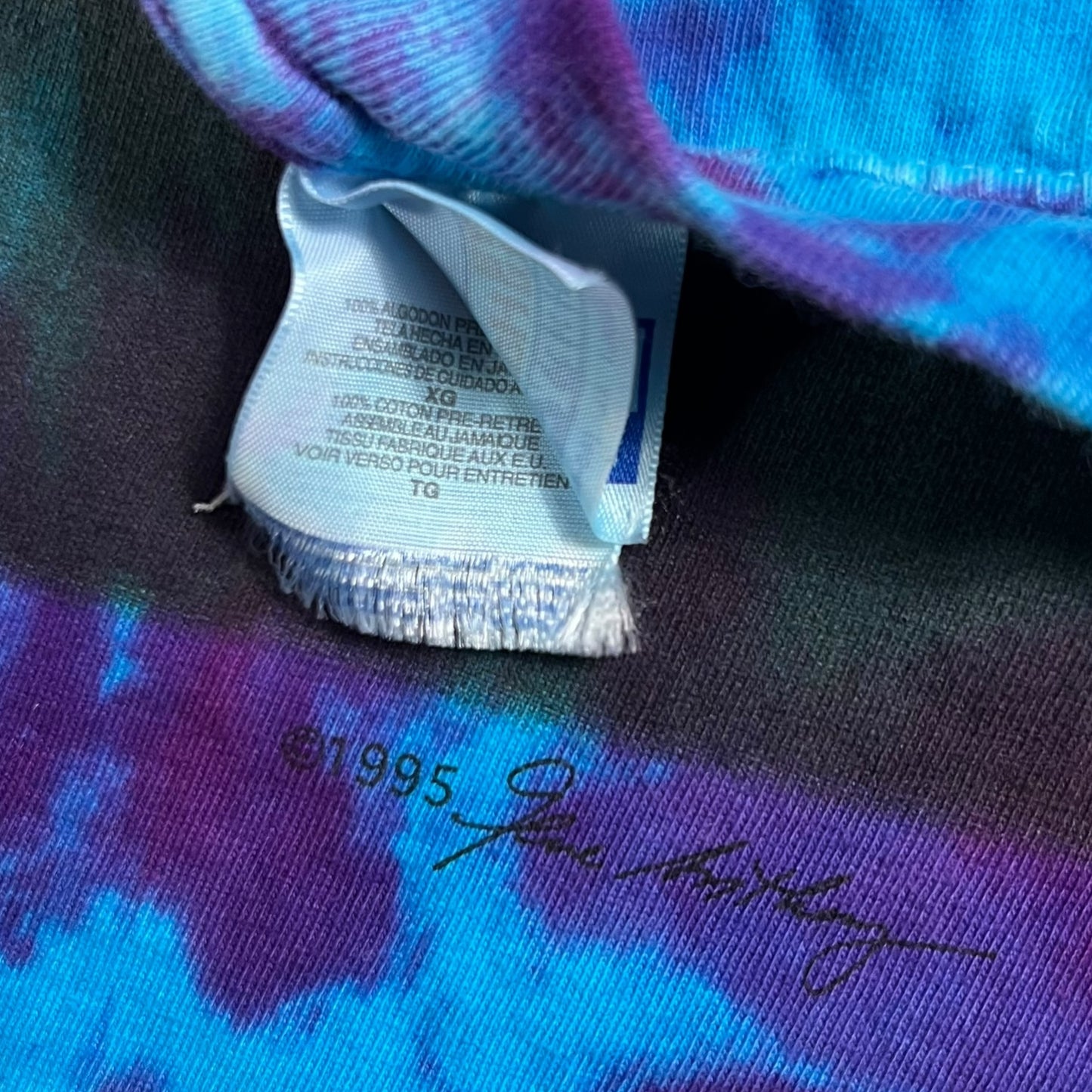 Vintage 1995 Haight & Ashbury tie dye 1960s hippie tee (XL)