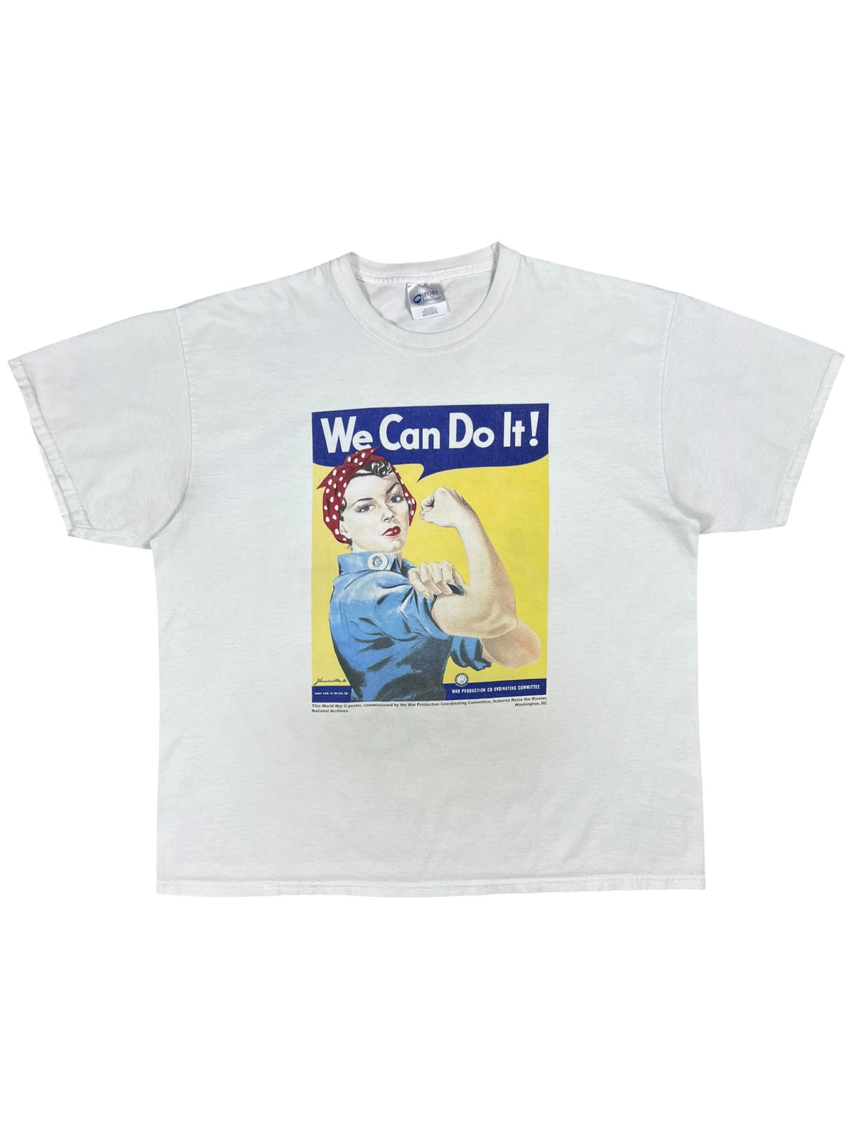 Vintage Y2K Rosie the Riveter We Can Do It! Art tee (XL)