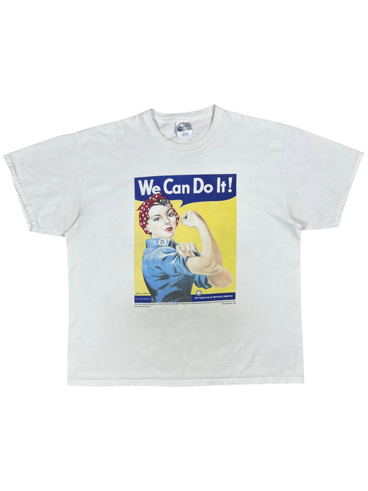 Vintage Y2K Rosie the Riveter We Can Do It! Art tee (XL)