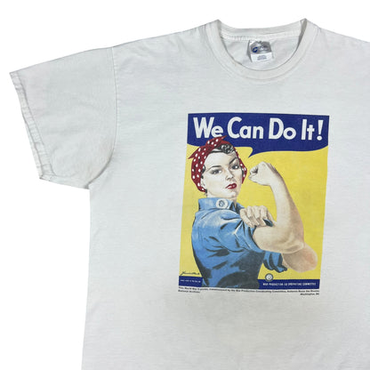 Vintage Y2K Rosie the Riveter We Can Do It! Art tee (XL)