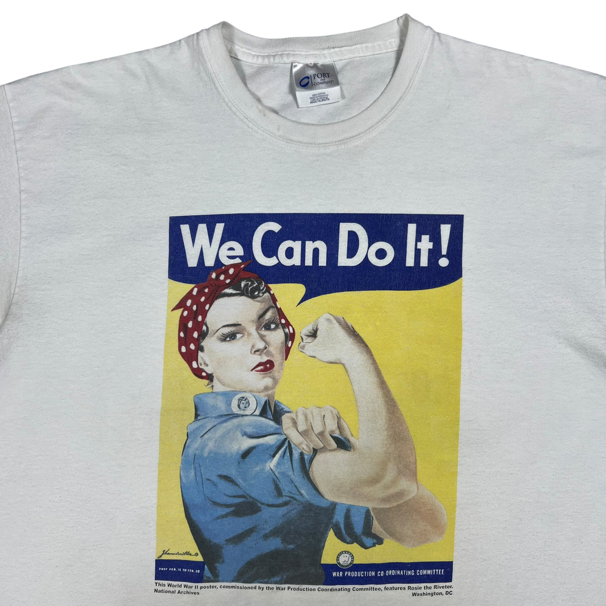 Vintage Y2K Rosie the Riveter We Can Do It! Art tee (XL)