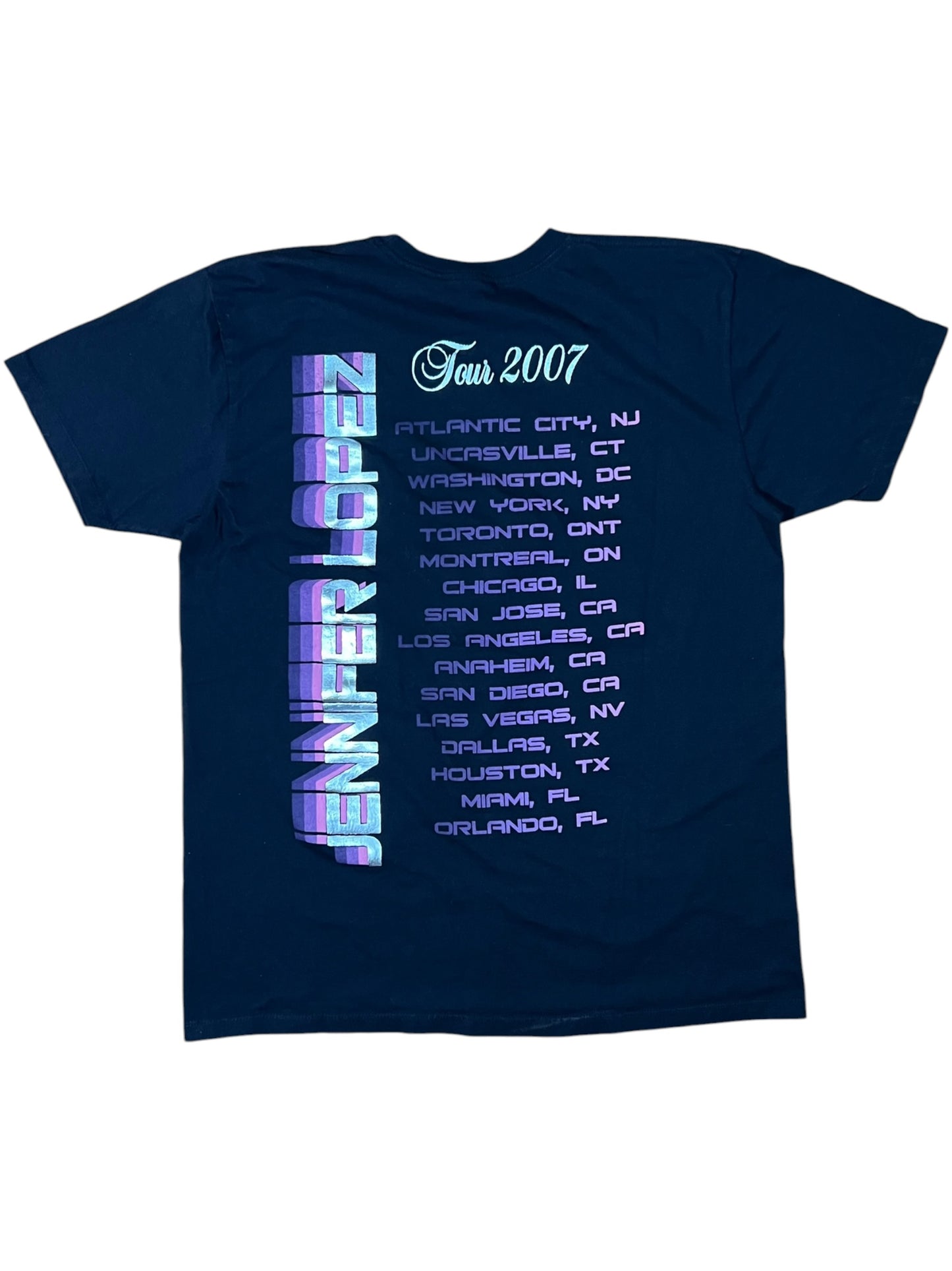 Vintage 2007 Jennifer Lopez JLo Do It Well tour tee (L)