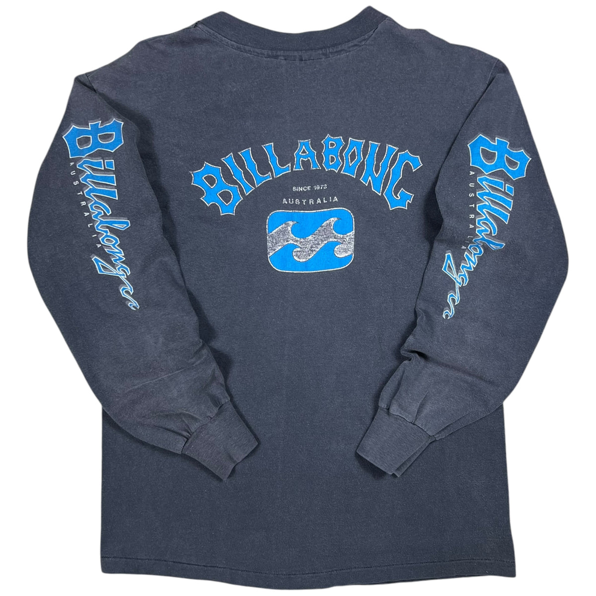 Vintage 80s Billabong Surf boards Australia faded long sleeve print shirt (M)
