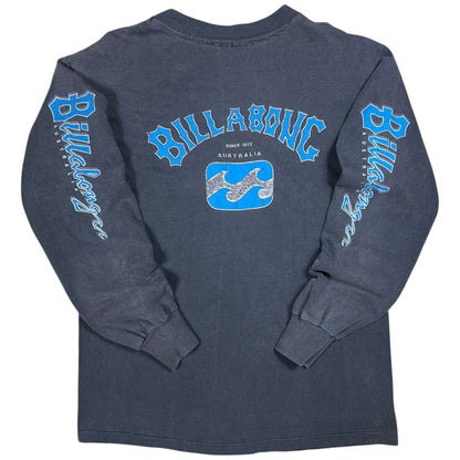 Vintage 80s Billabong Surf boards Australia faded long sleeve print shirt (M)