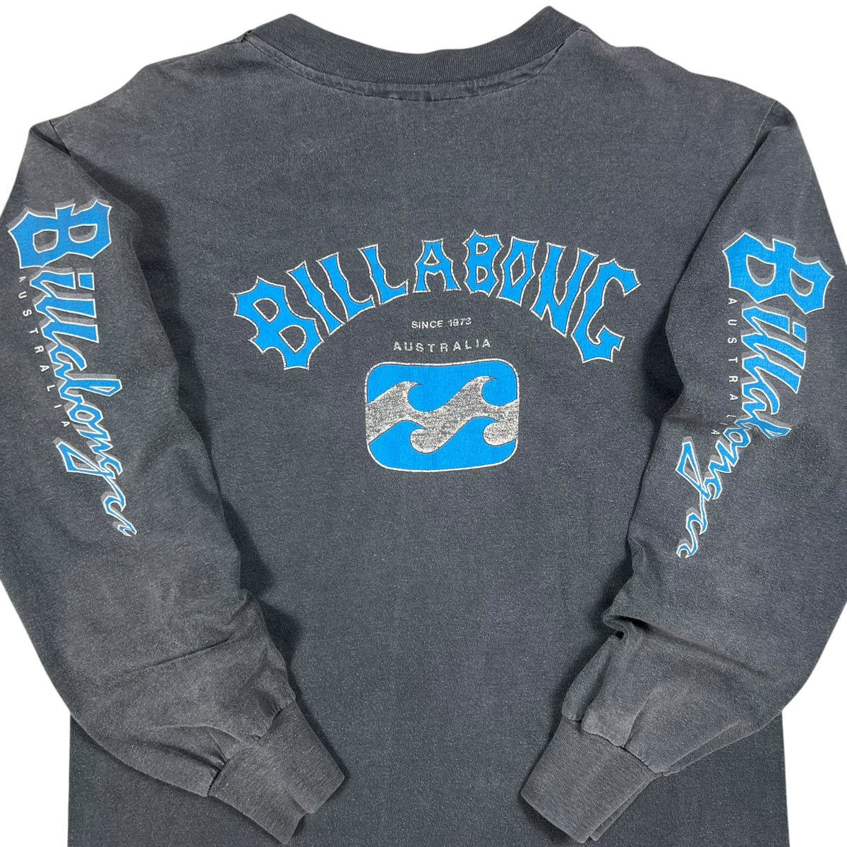 Vintage 80s Billabong Surf boards Australia faded long sleeve print shirt (M)