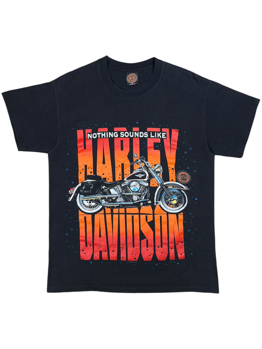 Vintage 1996 Nothing Sounds Like A Harley Davidson big print biker tee (M)