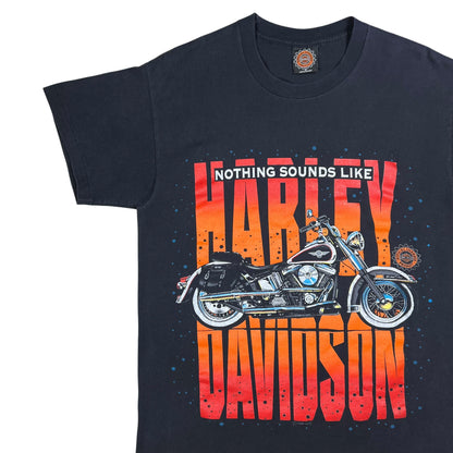 Vintage 1996 Nothing Sounds Like A Harley Davidson big print biker tee (M)