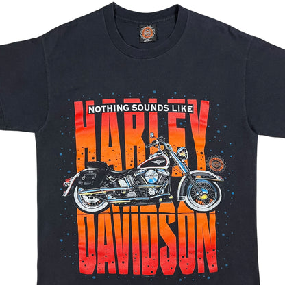Vintage 1996 Nothing Sounds Like A Harley Davidson big print biker tee (M)