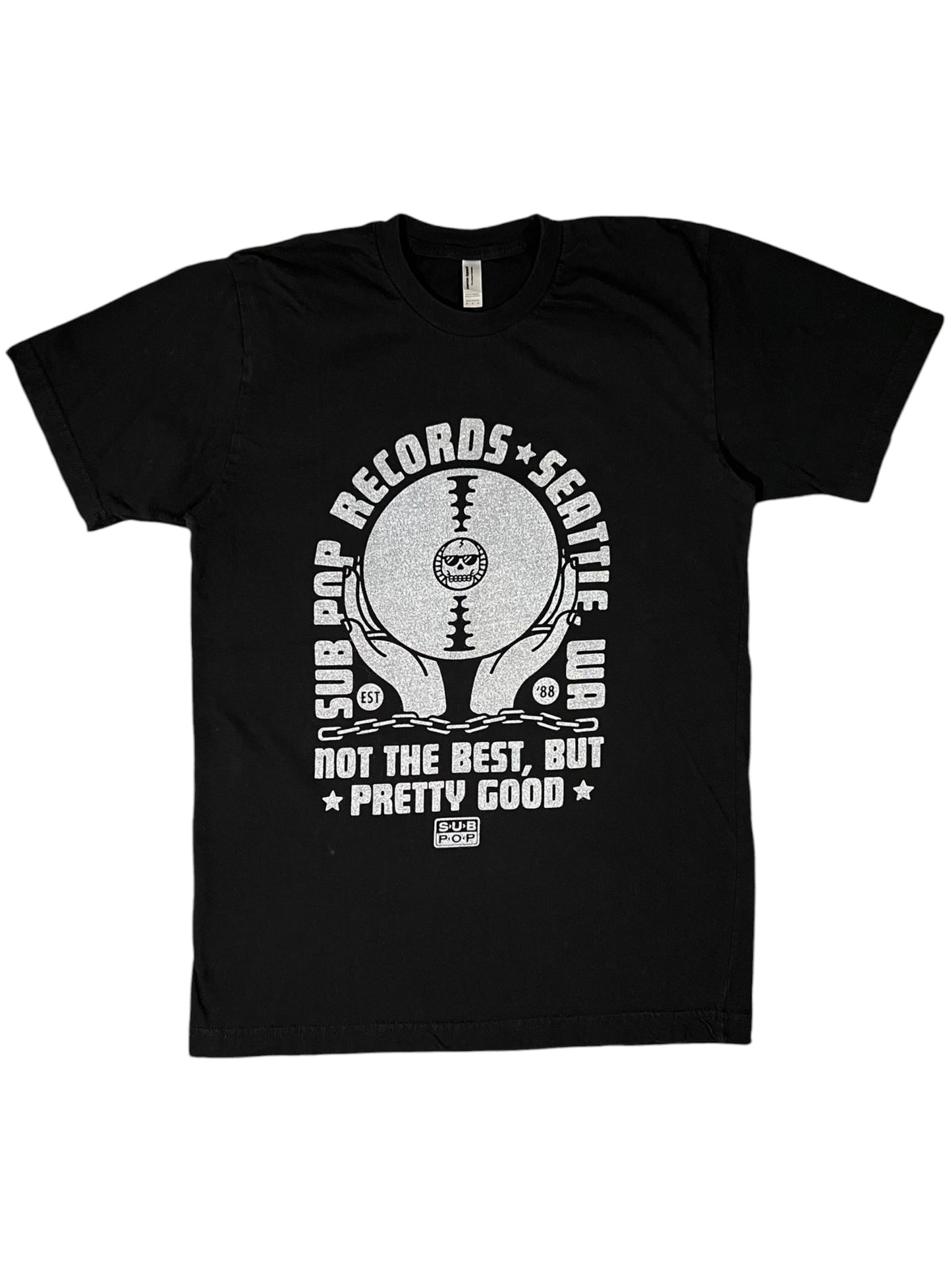 Y2K Sub Pop Records Seattle Washington “Not The Best, But Pretty Good” grunge tee (M)