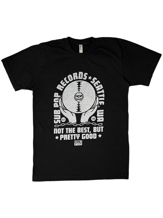 Y2K Sub Pop Records Seattle Washington “Not The Best, But Pretty Good” grunge tee (M)