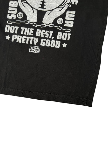 Y2K Sub Pop Records Seattle Washington “Not The Best, But Pretty Good” grunge tee (M)