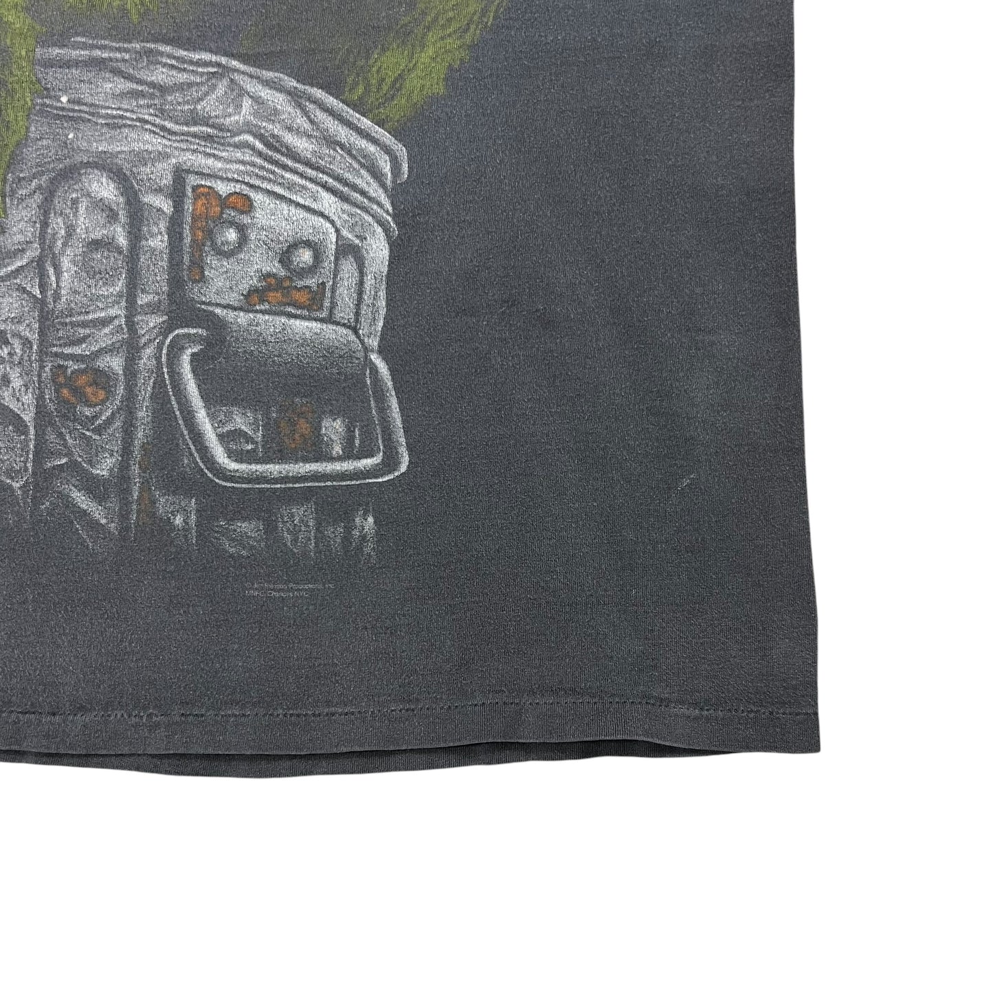 Vintage 90s Changes Oscar The Grouch Sesame Street Shadow faded tee (L)
