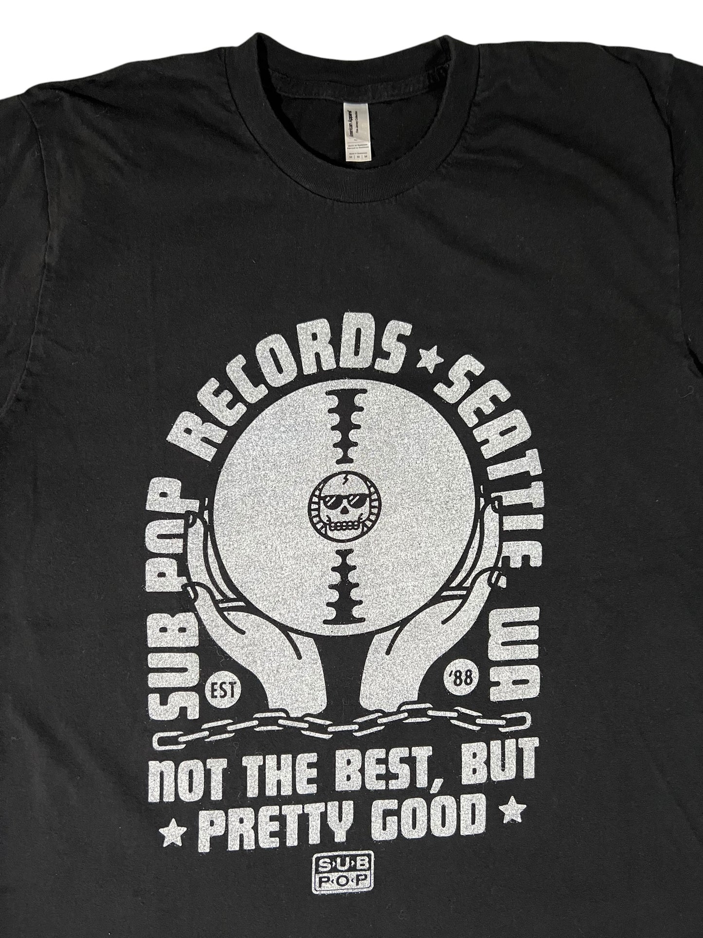 Y2K Sub Pop Records Seattle Washington “Not The Best, But Pretty Good” grunge tee (M)