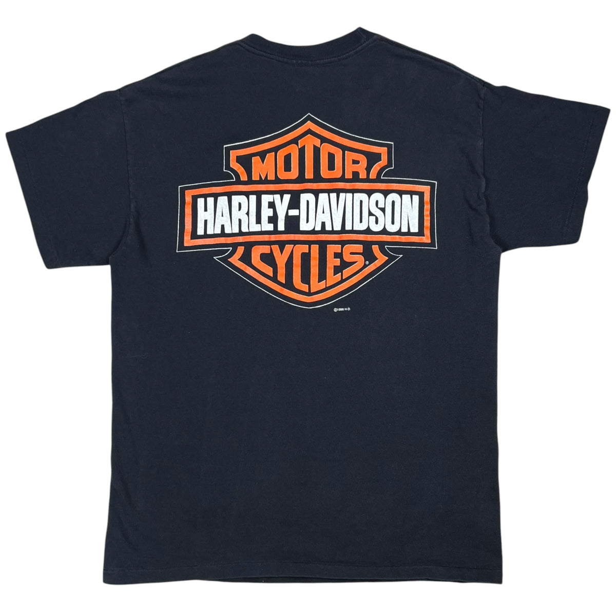 Vintage 1996 Nothing Sounds Like A Harley Davidson big print biker tee (M)