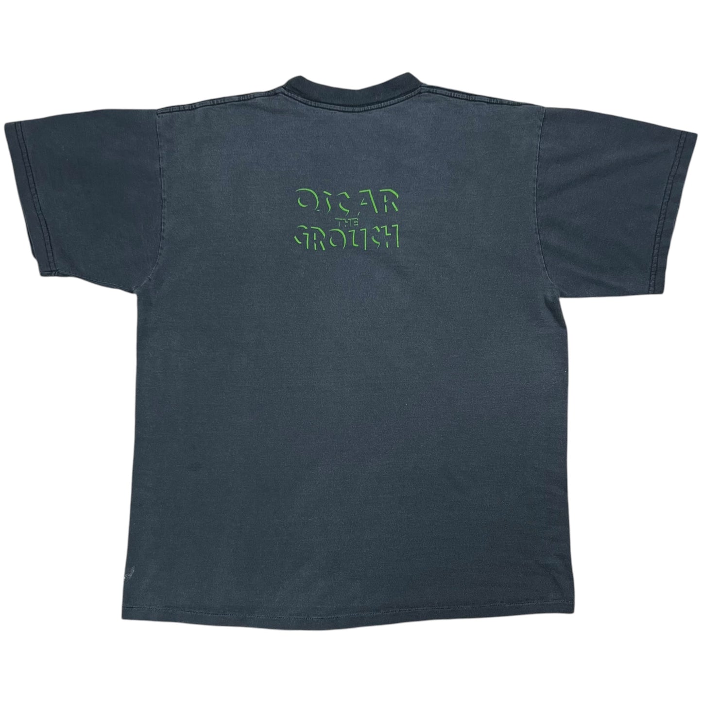 Vintage 90s Changes Oscar The Grouch Sesame Street Shadow faded tee (L)