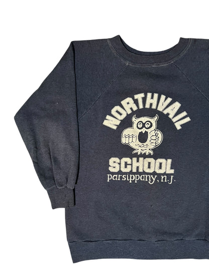 Vintage 1970s Montgomery Ward Northvale School NJ faded crewneck (S)