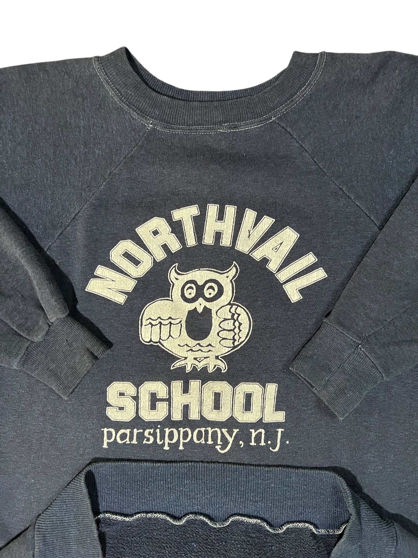 Vintage 1970s Montgomery Ward Northvale School NJ faded crewneck (S)