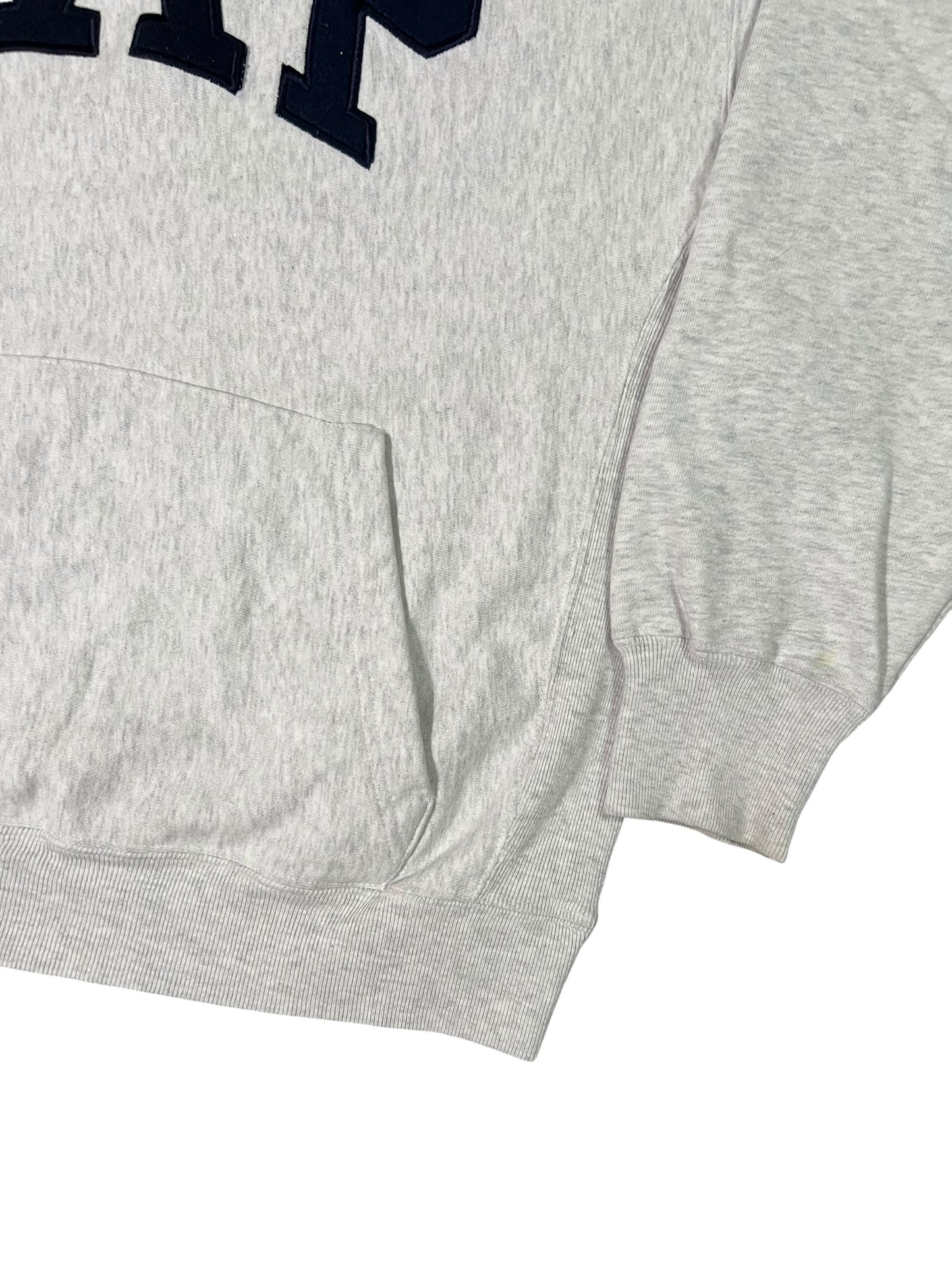 Vintage 90s The GAP spell out reverse weave style hoodie (L)