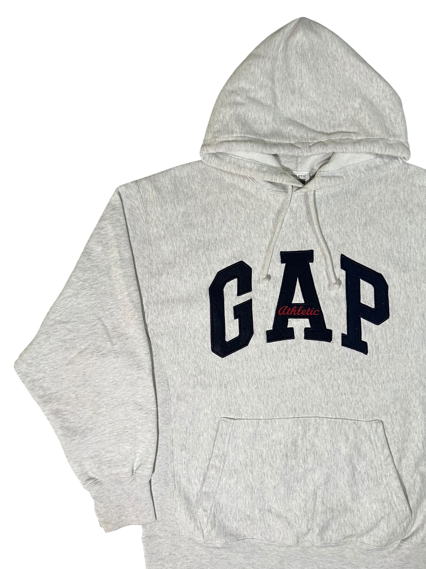 Vintage 90s The GAP spell out reverse weave style hoodie (L)