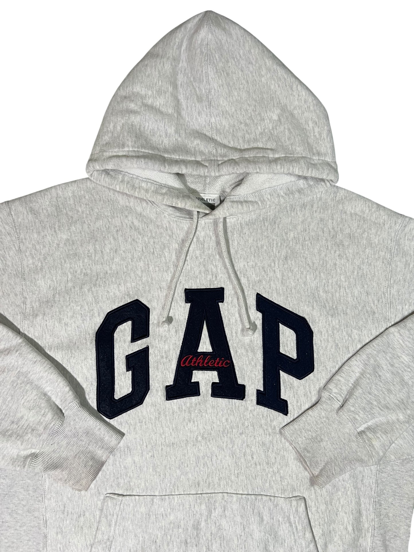 Vintage 90s The GAP spell out reverse weave style hoodie (L)